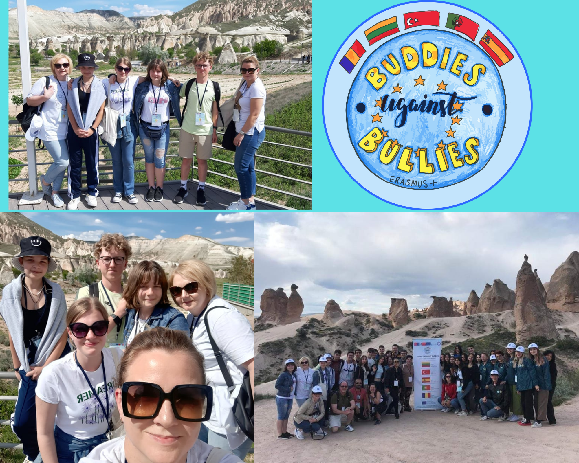 Alytaus Likiškėlių progimnazijos komanda, mokinių mainuose Turkijoje Erasmus+ Projektas „Draugai prieš patyčias“  